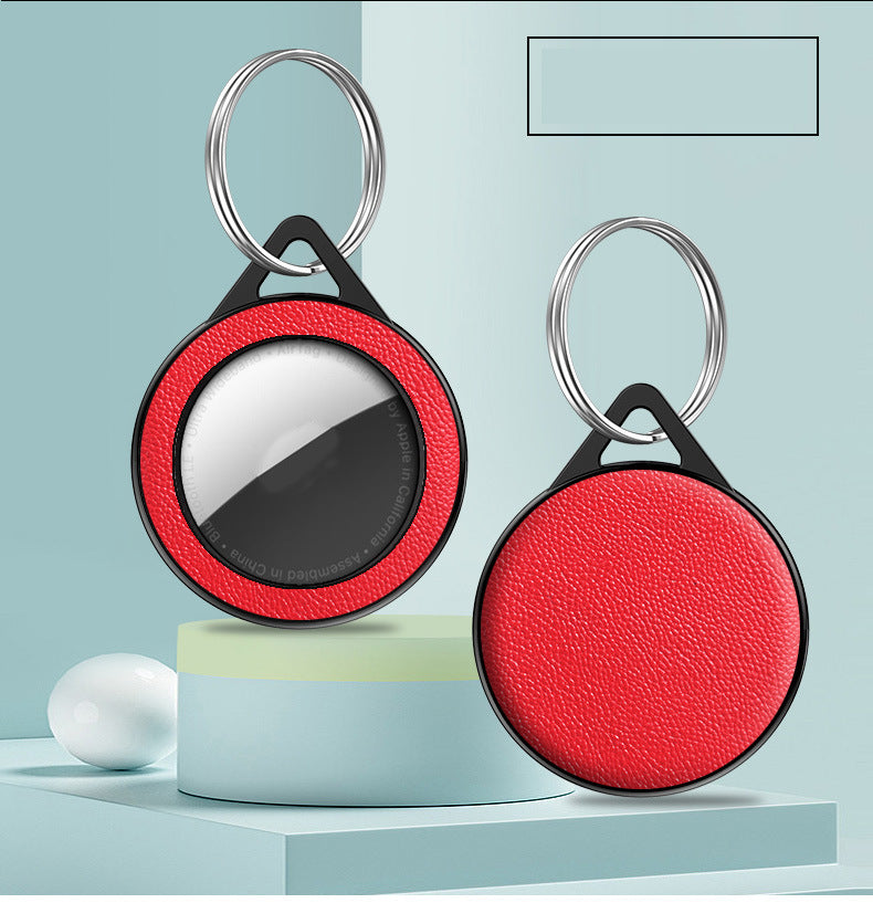 Kompatibel mit Apple, Anwendbar Apple Airtag Locator Schutzhülle Airtags Erste Schicht Leder Hartschale Angepasst Begrenzt Neues Tracking